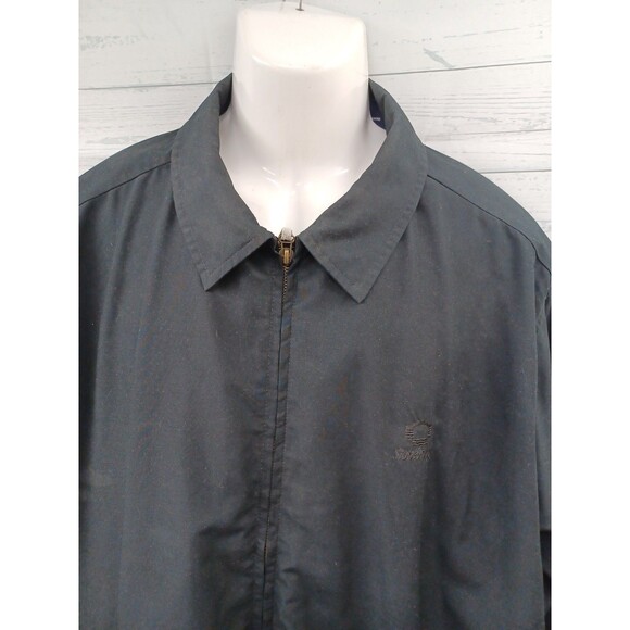 Oxford Golf Jacket Men Black Golf Windbreaker Convertible Removable Sleeve XL - Picture 3 of 9